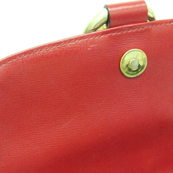 GUCCI Red Leather GG Marmont Shoulder Bag - Picture 14 of 16